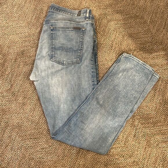 7 for All Mankind Men's Protege SLIMMY Jeans, Blue size 36 - Picture 1 of 6